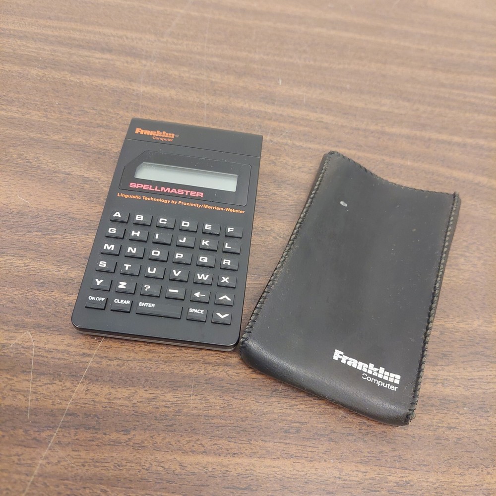 Franklin Computer Spellmaster Plus PS-104 With Case TESTED AND WORKING