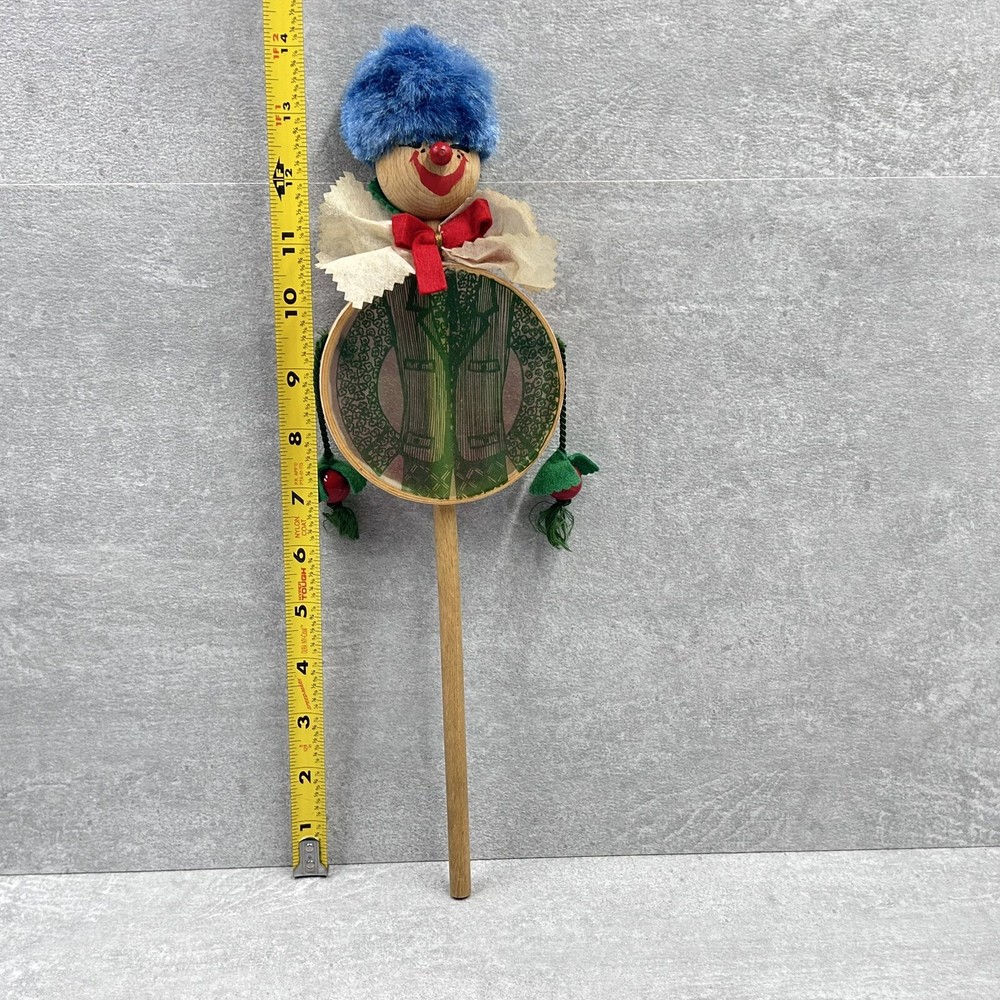 Vintage Handcrafted Monkey Drum Twist Spinning Double Sided Percussion Soldier