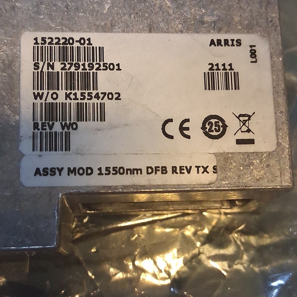 ARRIS 152220-001 OM41 Transmitter Module - 1550nm DFB Return Path SC/APC