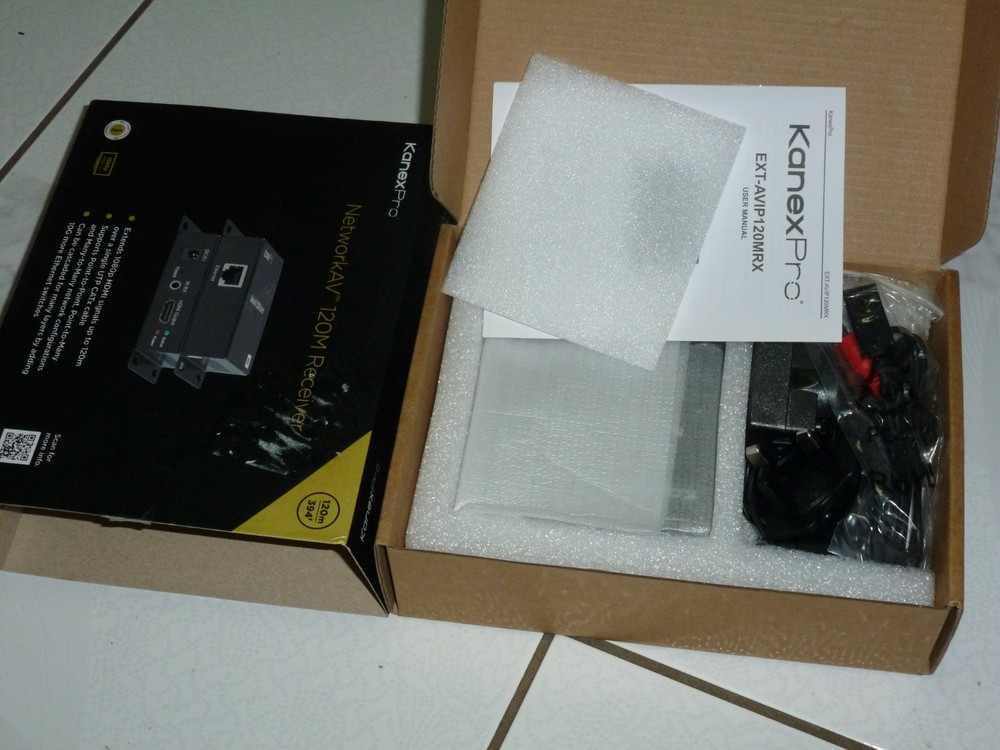 KanexPro NetworkAV H264 Receiver 120M (EXT-AVIP120MRX) - Open Box!!