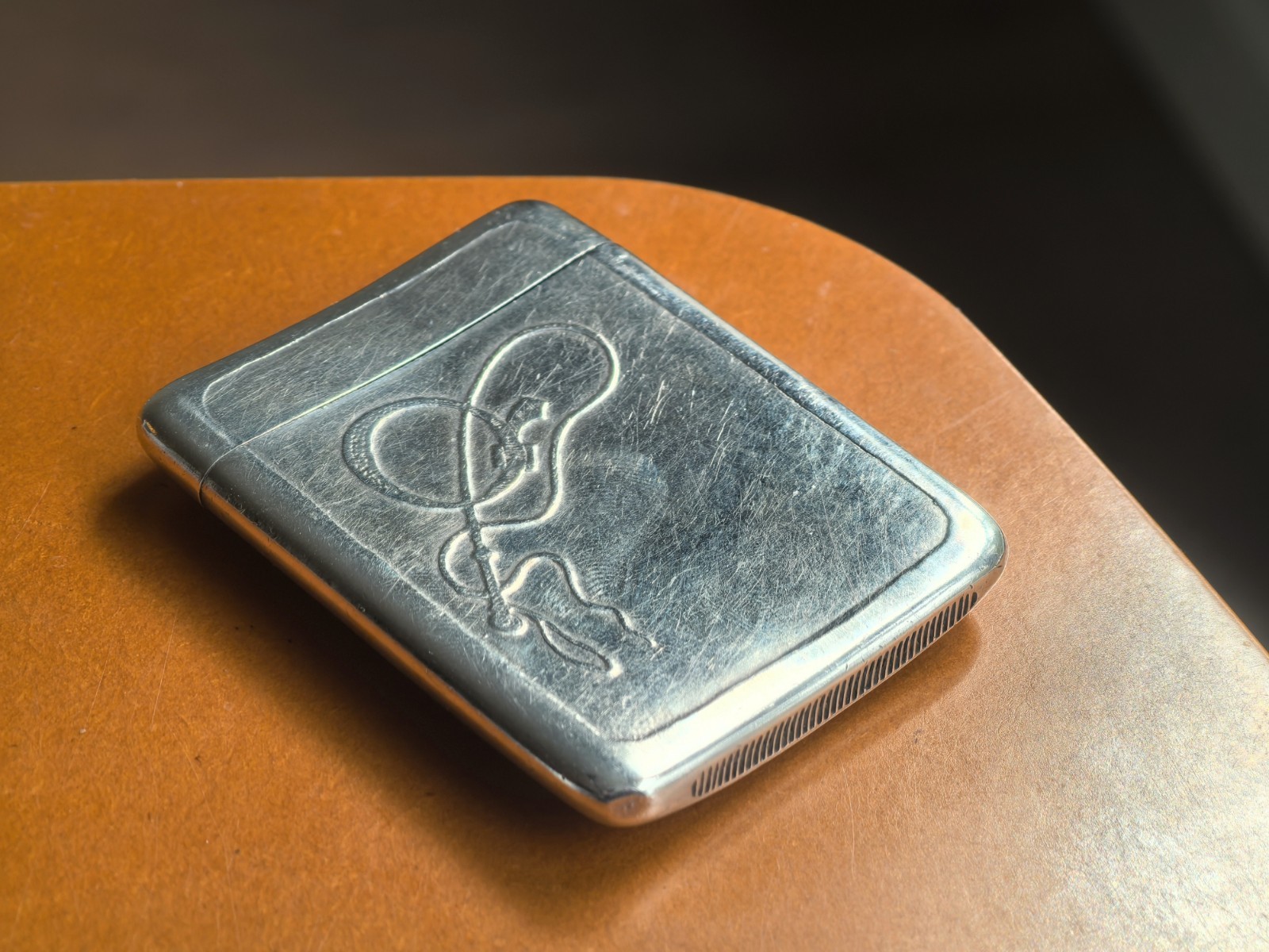 Antique Heavy Sterling Silver Bulldog Match Safe/Vesta Case Exquisite Detail