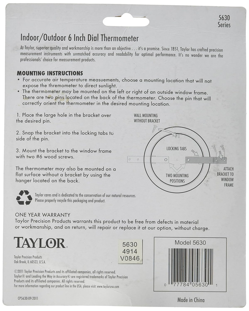Precision 5630 6" Dial Thermometer