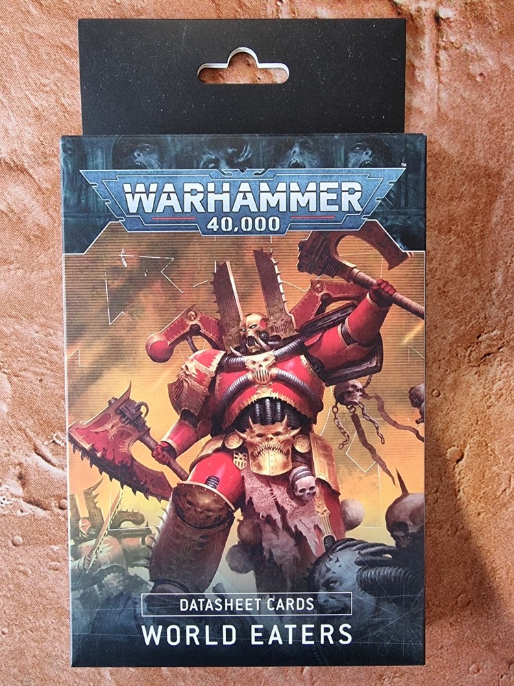 Warhammer 40k - Datasheet Cards - World Eaters - Sealed