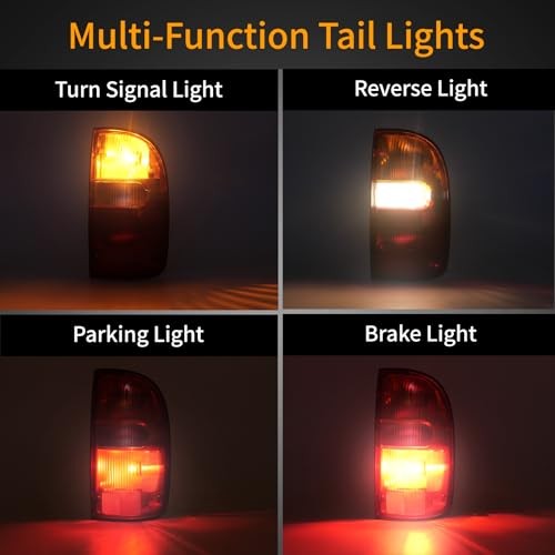 Tail Light Assembly Compatible with 1995-2000 Tacoma Tail lights Rear Brake