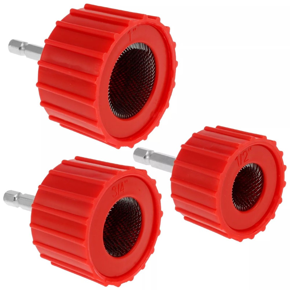 3PCS Pipe Installation Copper Pipe Cleaner Copper Pipe Brush Set Cleaning Tool