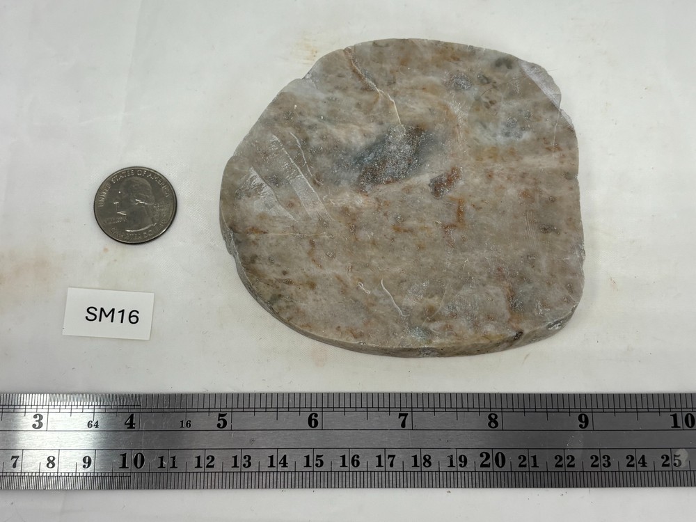 Simi-translucent Sillimanite Slab Cabbing Lapidary Combo Ship Avail