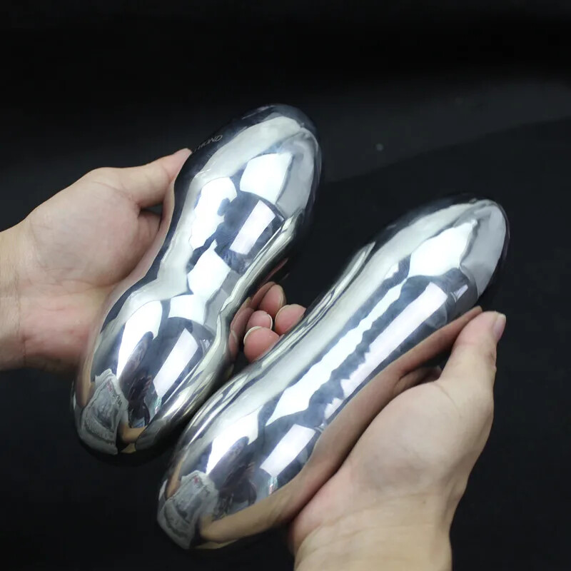 7 Sizes Stainless Steel Solid Anal Plug Double Heads Anus Dilator Plugs Dildo