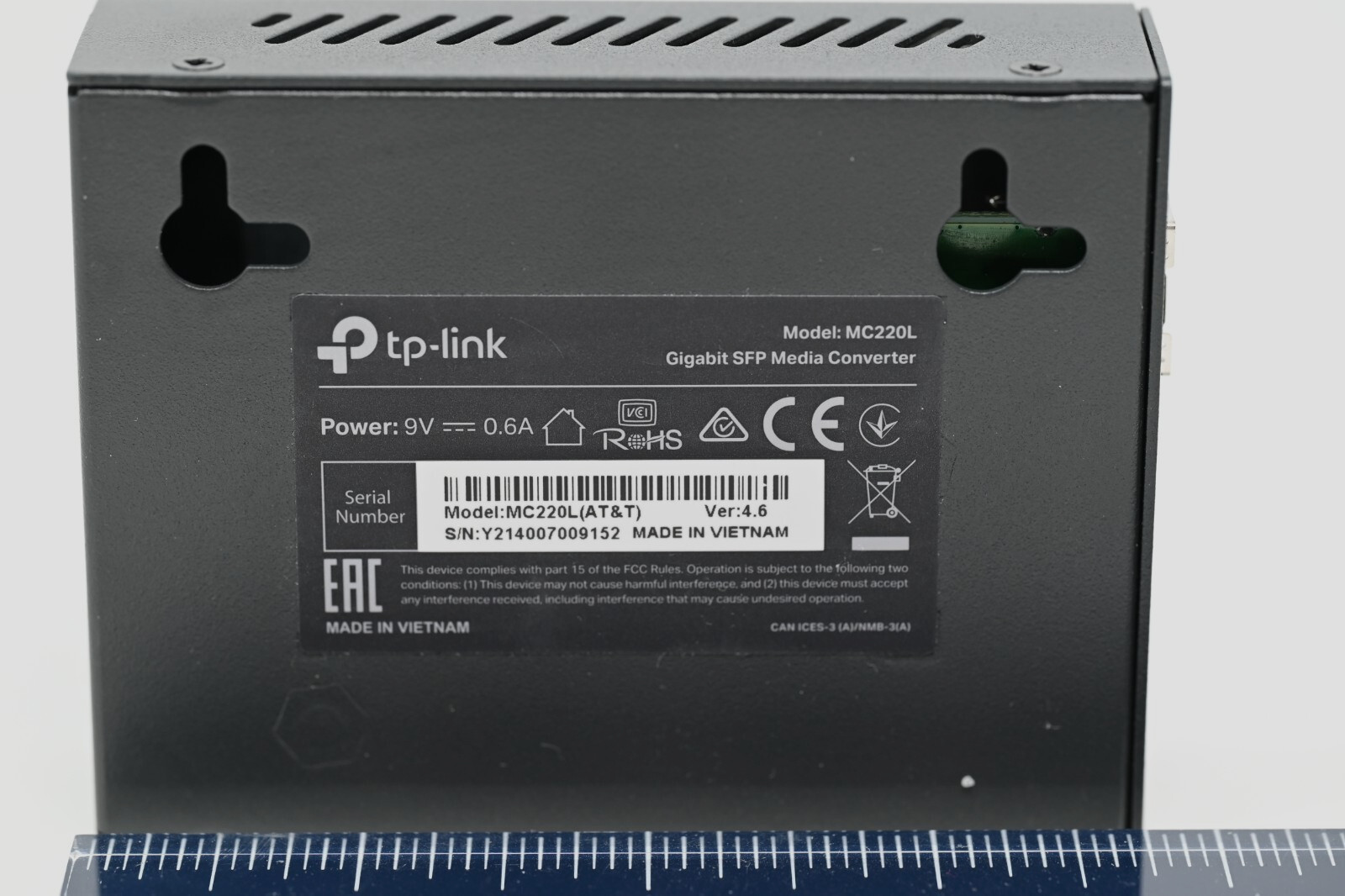 TP-Link MC220L Gigabit Ethernet SFP Media Converter UNIT ONLY