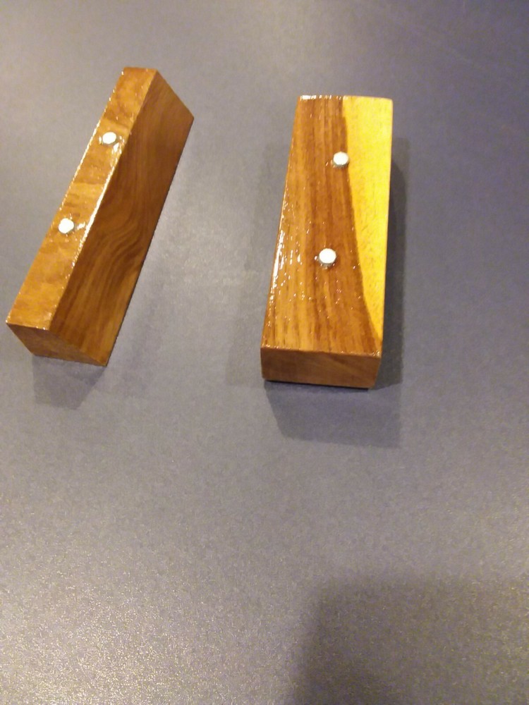 2-- BLACK WALNUT KNIFE DISPLAY STANDS