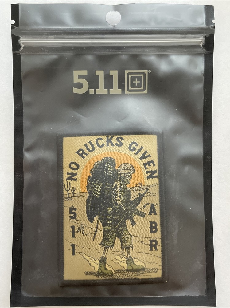 *BRAND NEW* 5.11 TACTICAL NO RUCKS GIVEN PATCH SKELETON HOOK BACKING