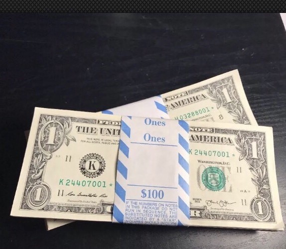 ✯ 1 STAR REPLACEMENT NOTE $1 Circulated Uncirculated Dollar Bill Not Consecutive