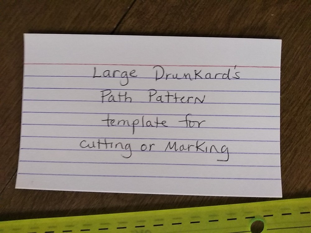 Quilting Stencil Templates Large Drunkard's Path Pattern Plastic Lot 2