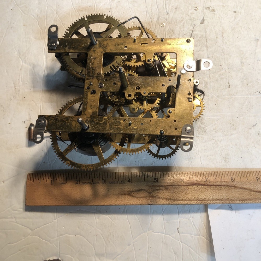 Vintage Antique Session Winding Mantle Clock Movement