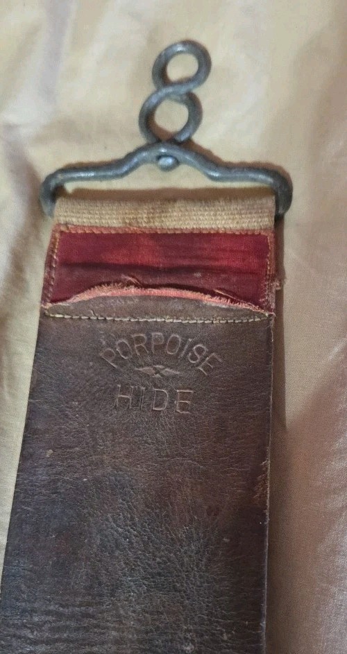 3 Vintage Barber Strops -