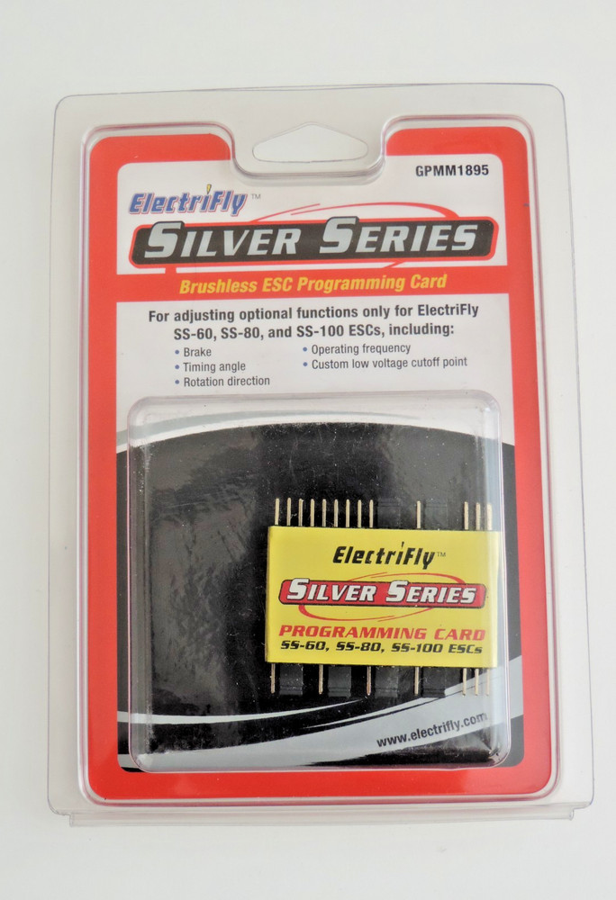 Electrifly Silver Series Brushless ESC Programming Card