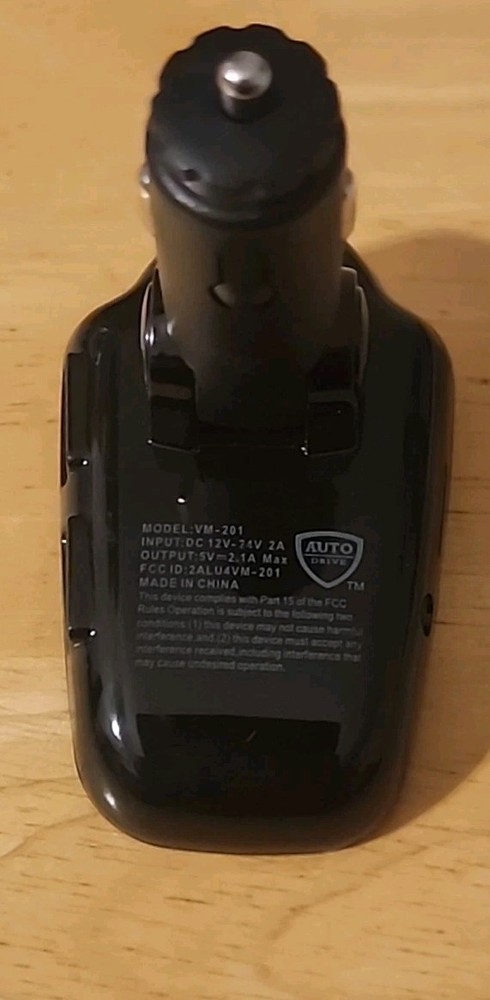 Auto Drive VM201 Bluetooth FM Wireless Transmitter with Dual USB Charging Ports