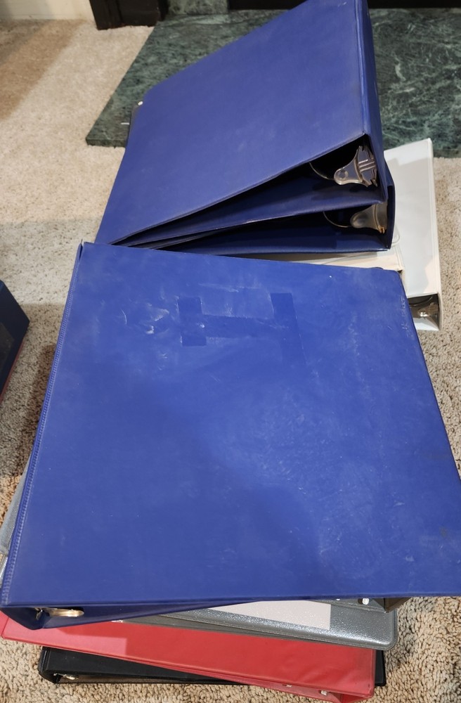 Various Assorted 3-Ring Binder Notebooks