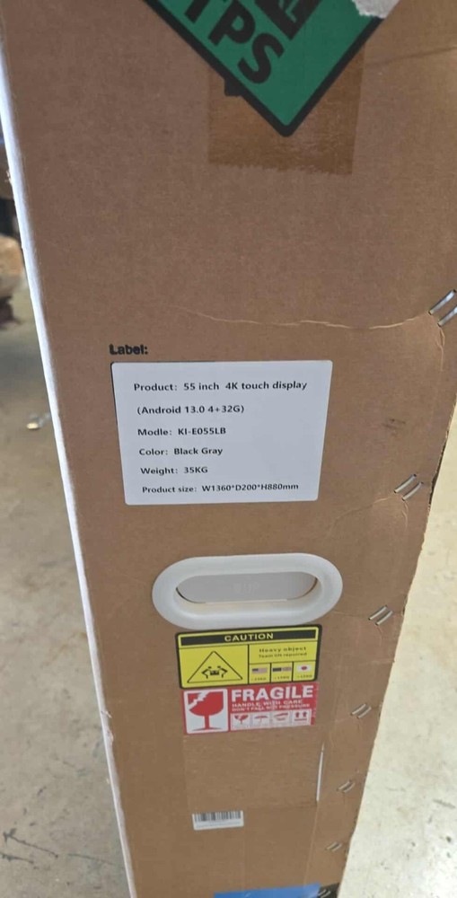 Shiarffe KI-E055LB Smart Board 55" 4K Touch Display Interactive Touch Screen