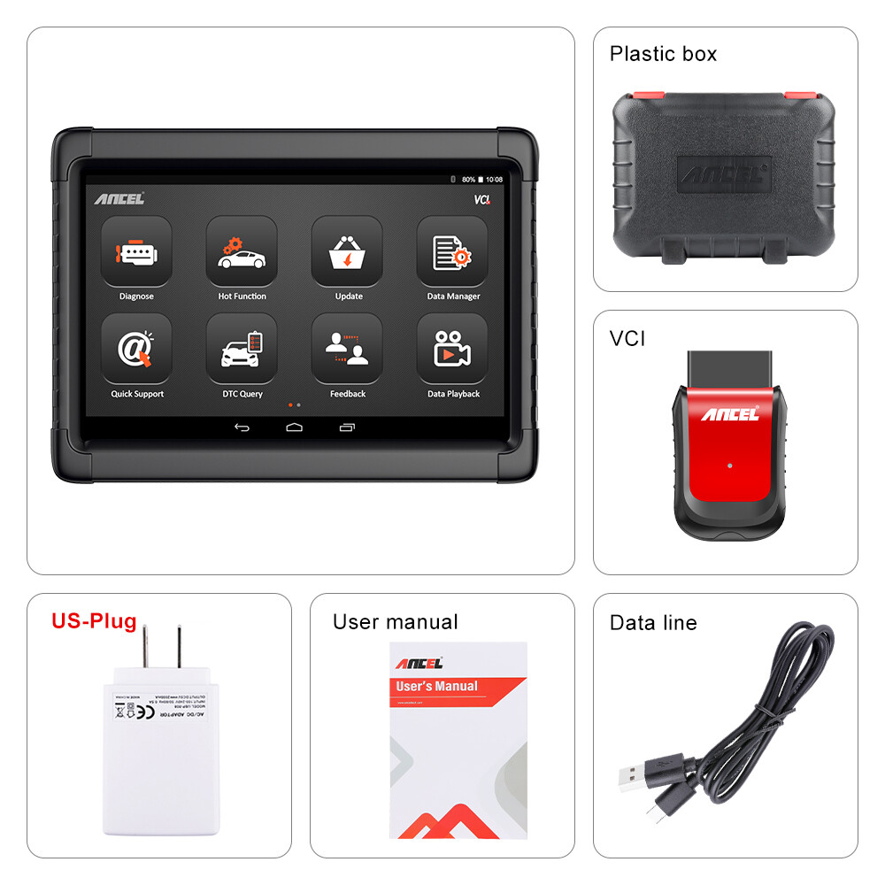 ANCEL X6 Full System Car OBD2 Scanner Bidirectional Diagnostic Tool Code Reader