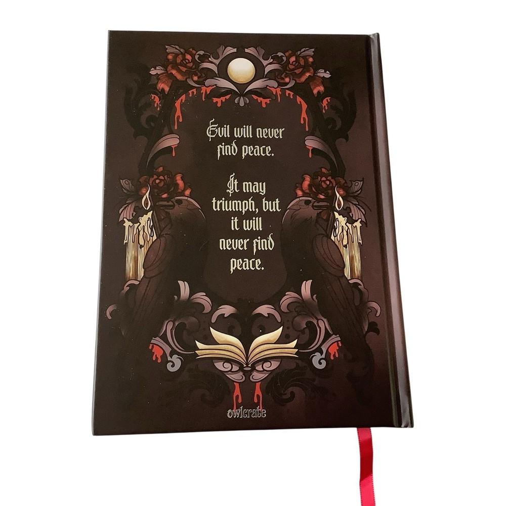 New Owlcrate Black and Red Lined Journal