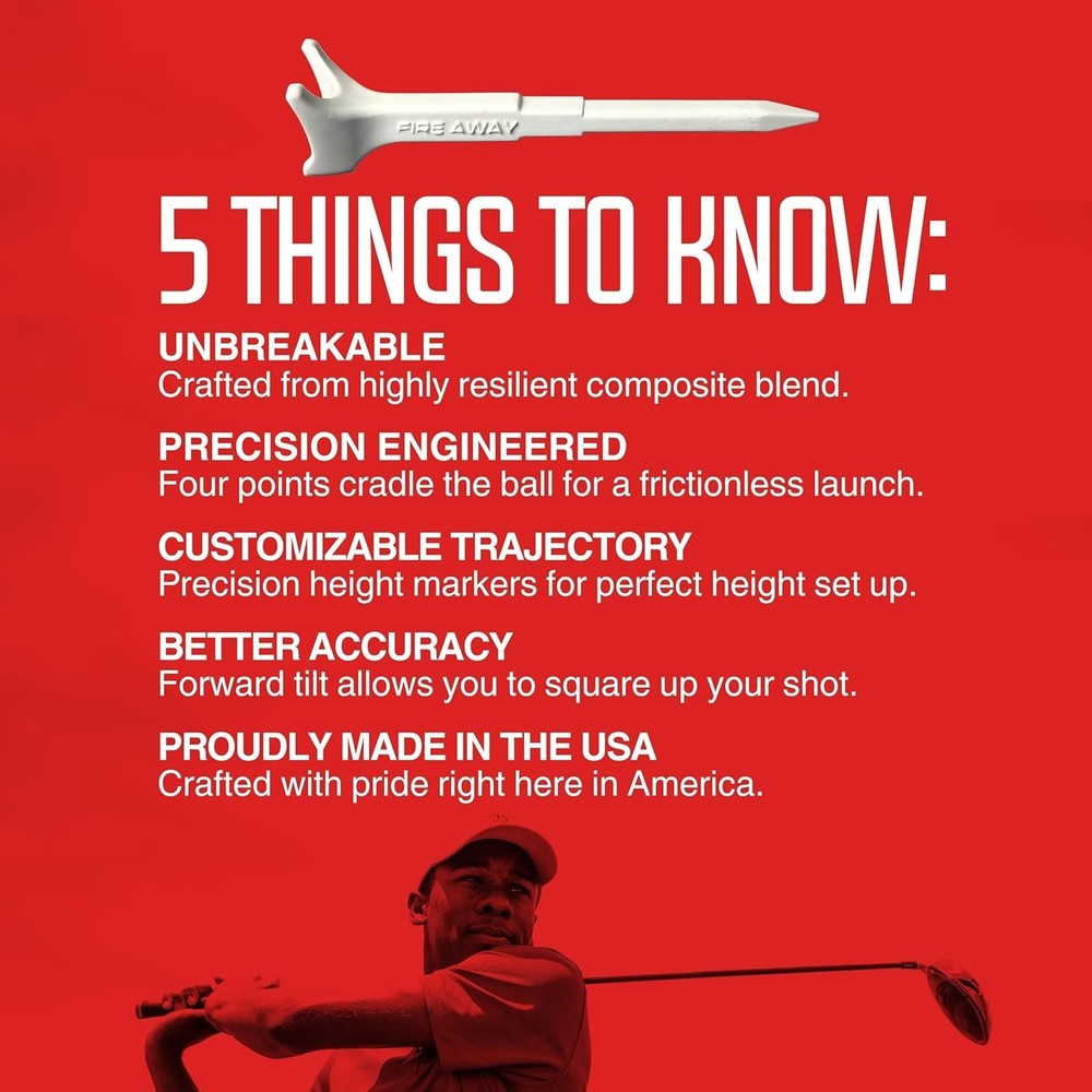 Indestructible Golf Tees with Precision Engineering