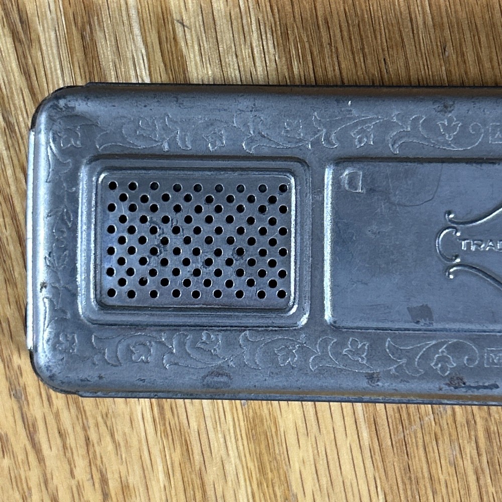 Antique Saxophone Harmonica Double Sided Germany 48 Double Holes Each Side