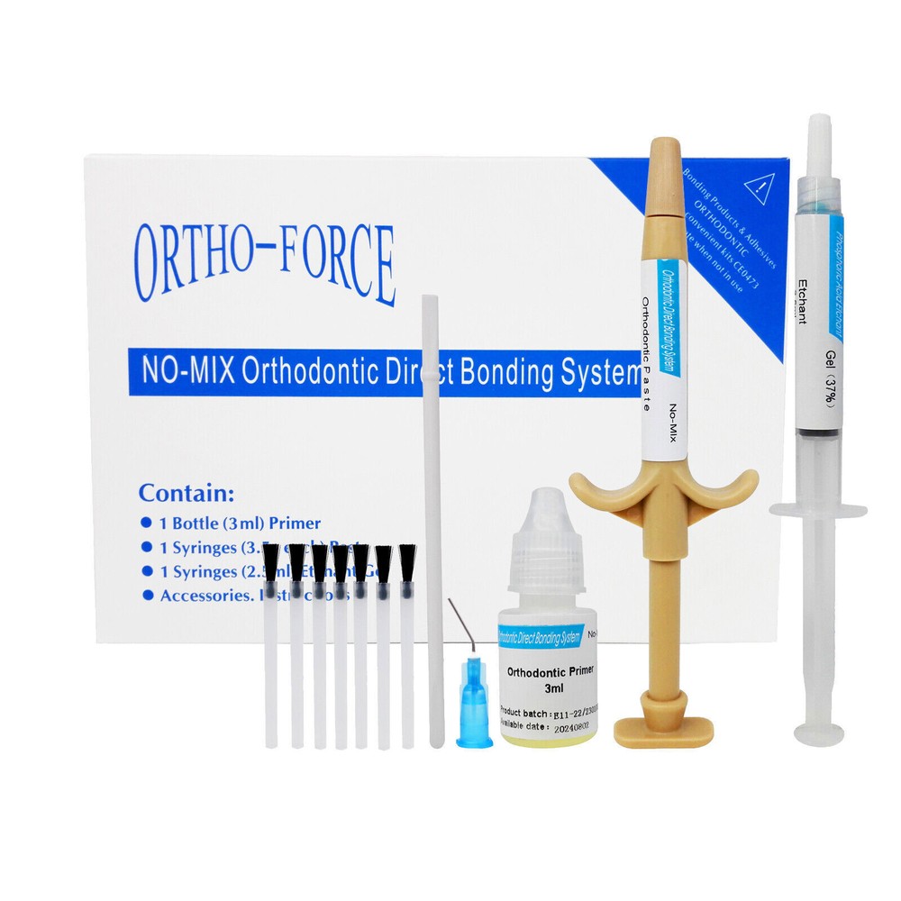 Dental Orthodontic Adhesive Paste Kit For Brackets Braces Bonding