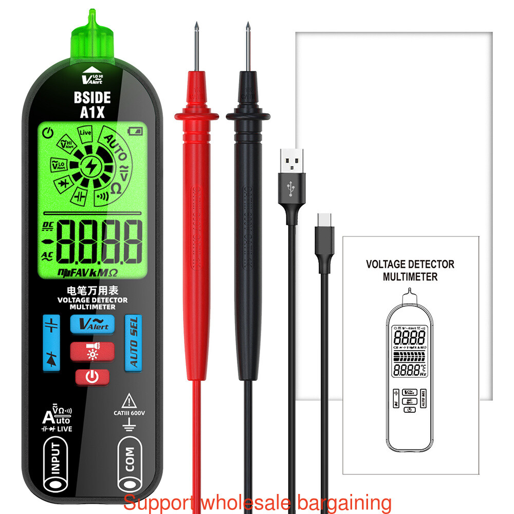 A1X Mini Multimeter Digital DC/AC Voltage Resistance Tester Voltage Detector US