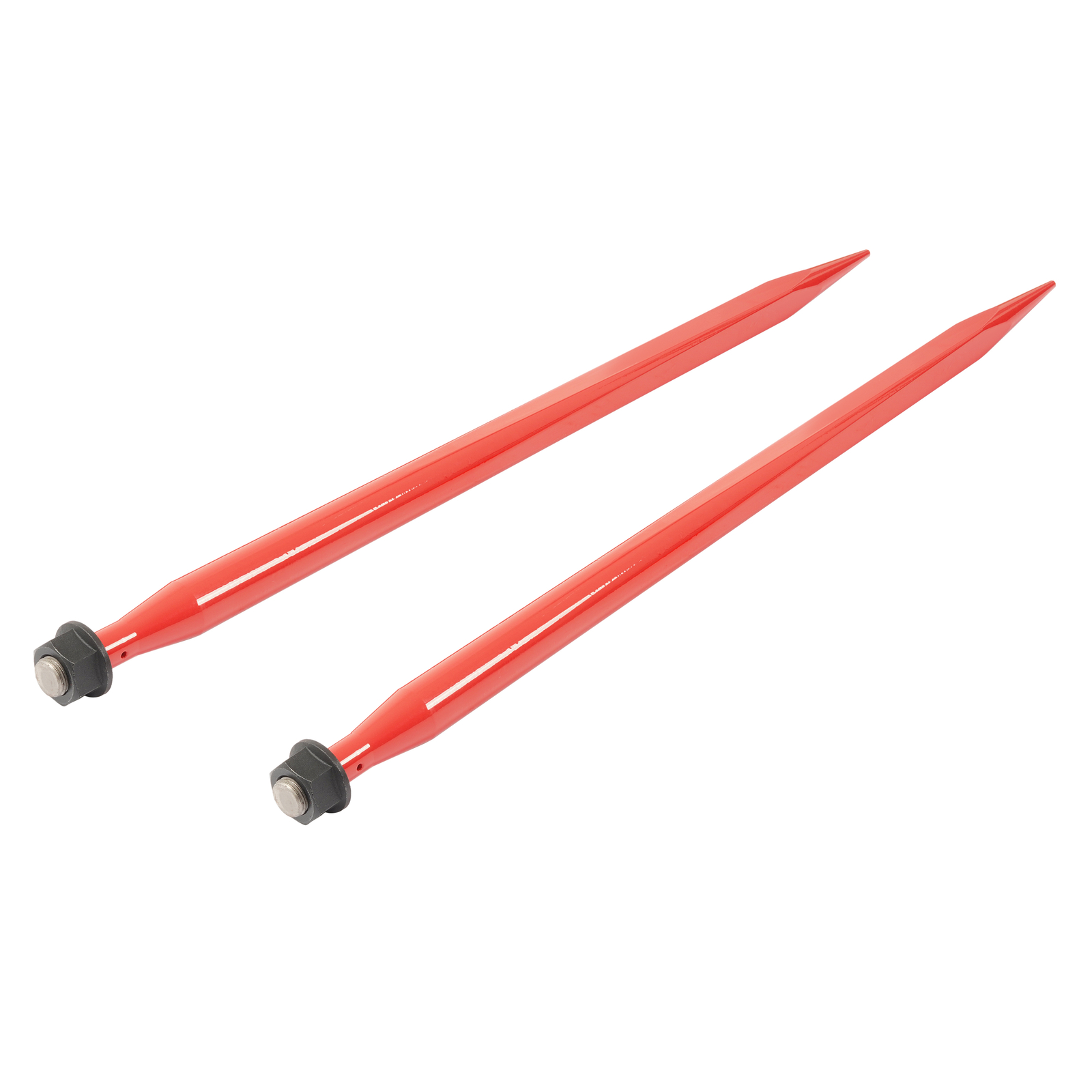 2Pcs Hay Bale Spear 49" 4500 lbs Quick Attach Spike Fork for Tractors Loaders