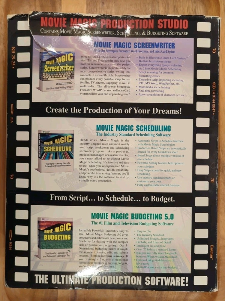 MOVIE MAGIC PRODUCTION STUDIO by Screenplay Systems - 6 In 1 Bundle