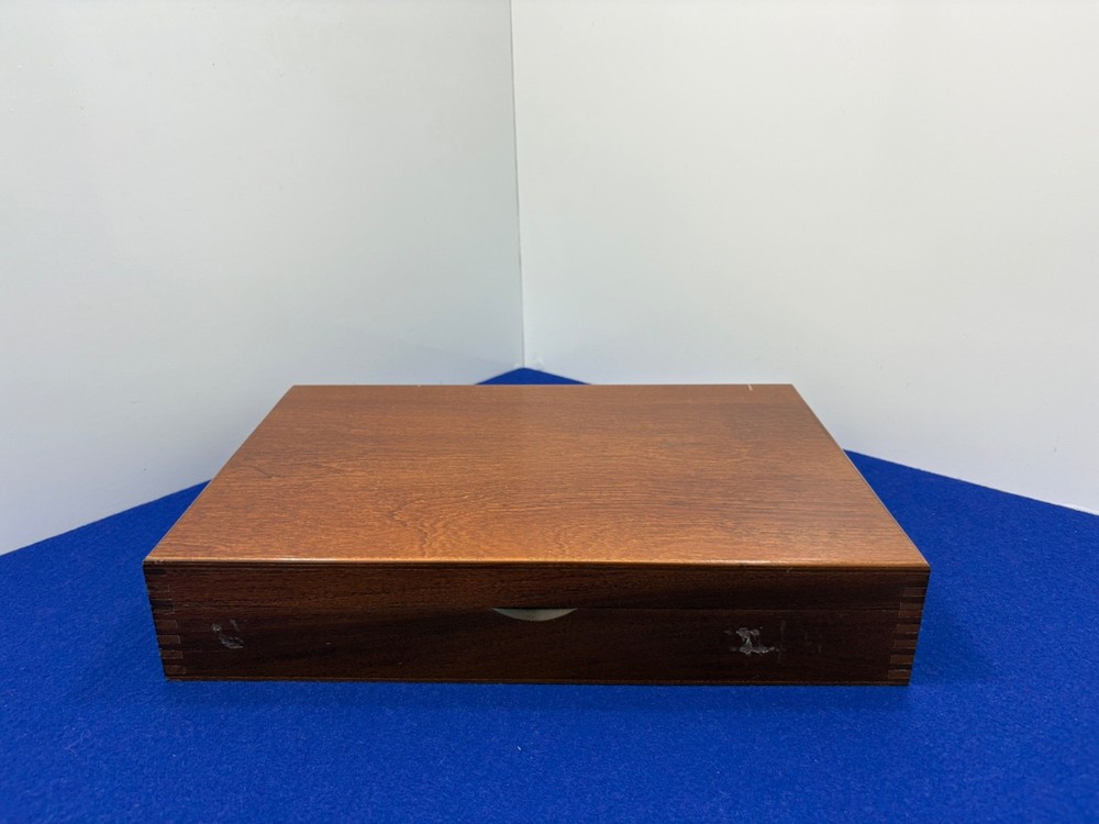 Walnut Presentation Case – Fitted for Compact Pistol (Approx. 5" Full Length)