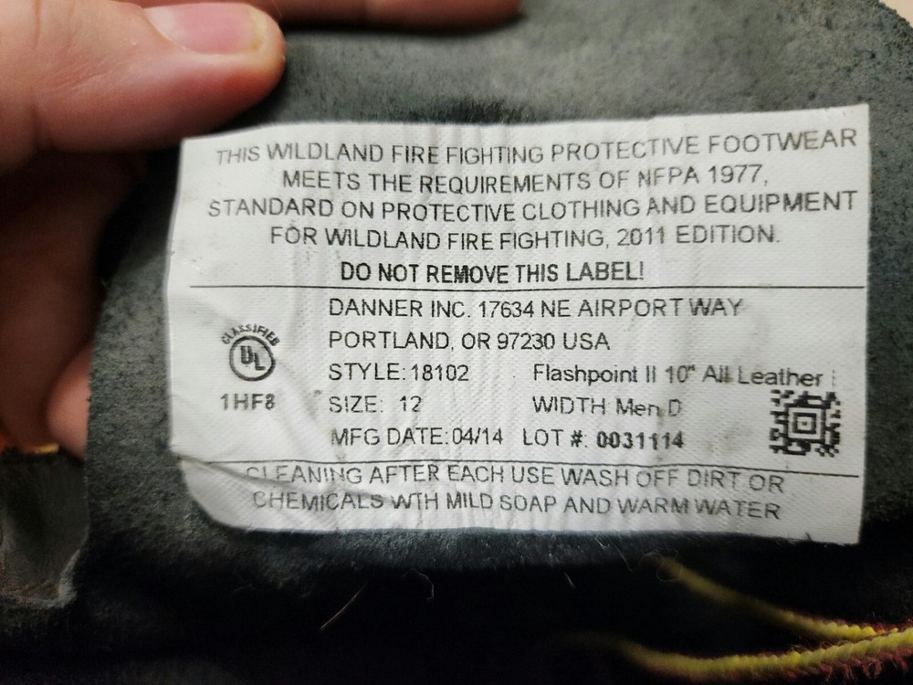 Danner Flashpoint II 10" Size 12