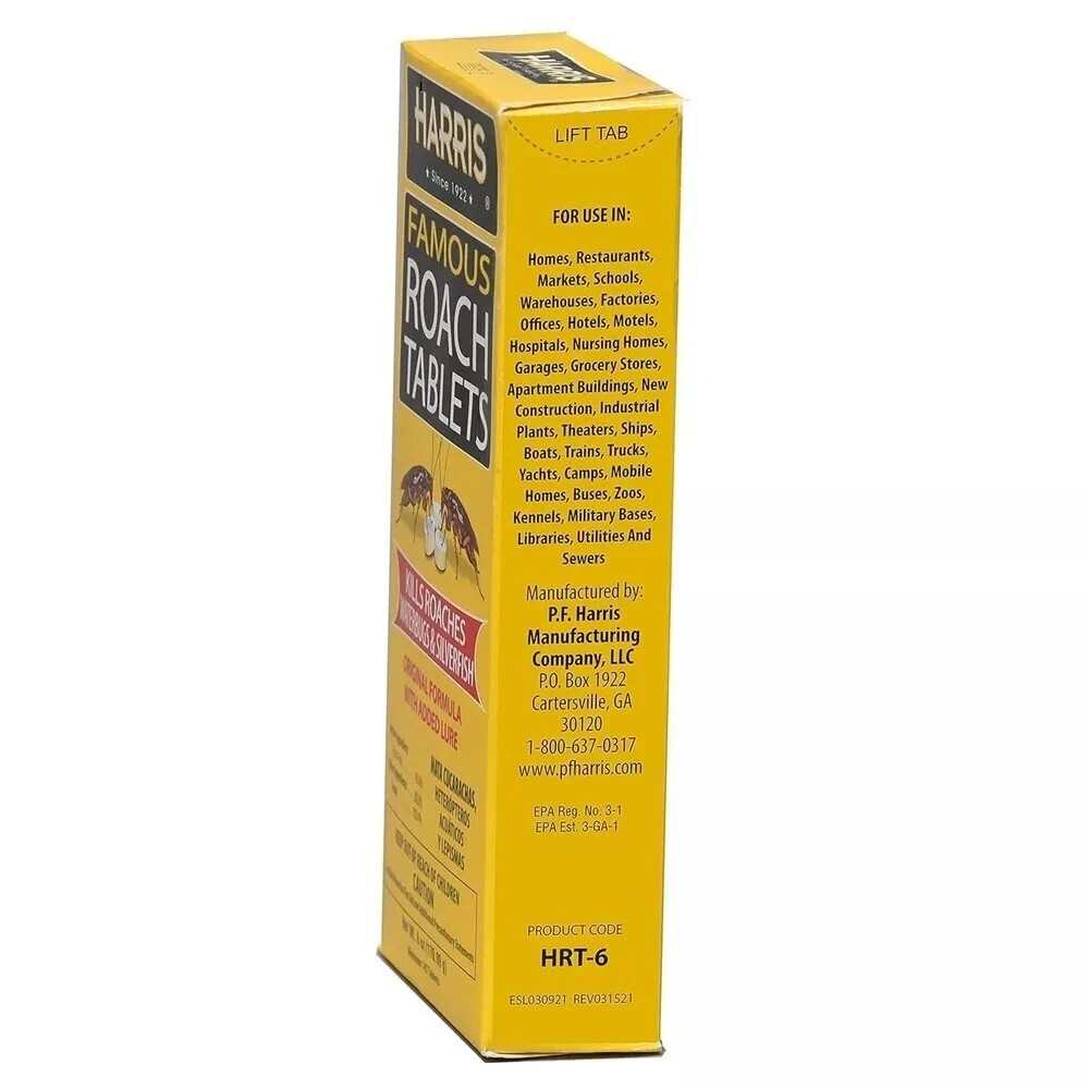 Harris Roach Tablets, Boric Acid Roach and Insects Killer with Lure, Alternative