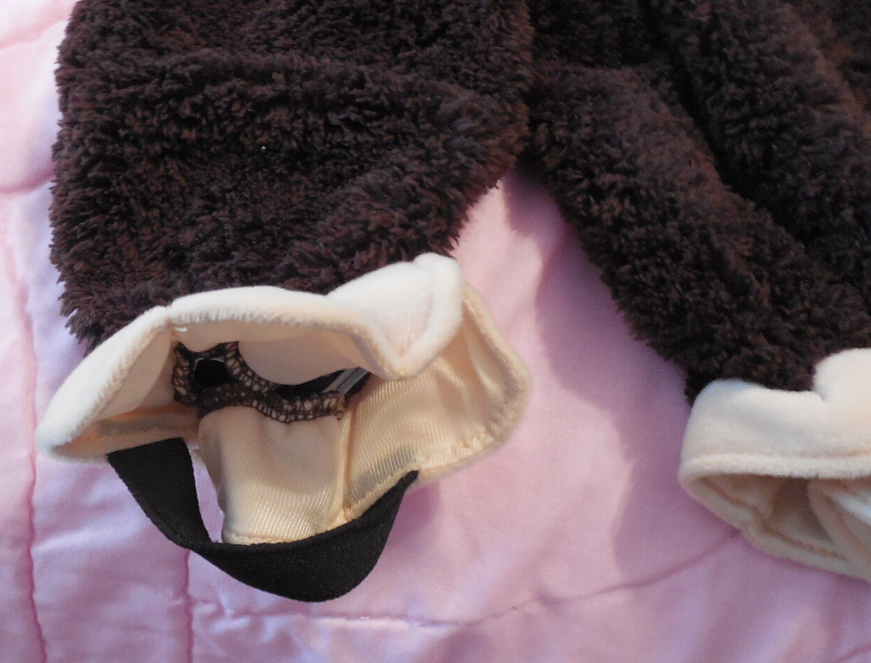 MONKEY Halloween Costume Infant Baby Hood Zip Up Padded Size 9 Months New