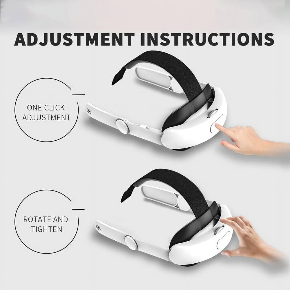 Head Strap For Meta Quest 2/3s/Quest Adjustable VR Headset Strap Accessories