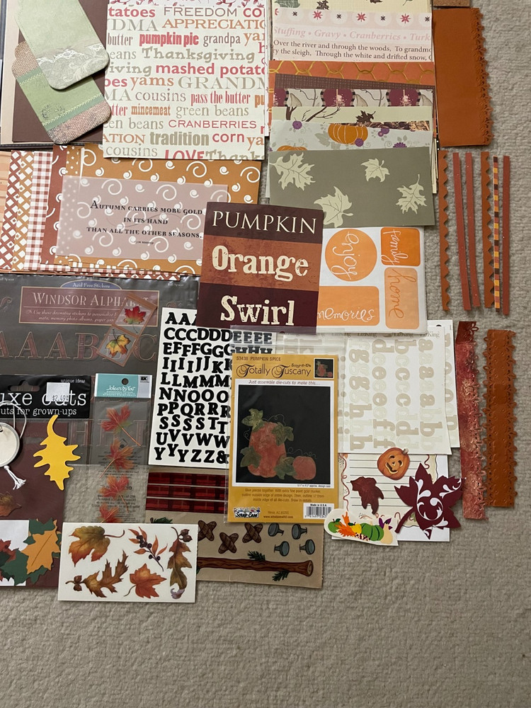 Junk Journal/Scrapbooking Fall/Harvest Variety Bundle/Ephemera 100+pcs.