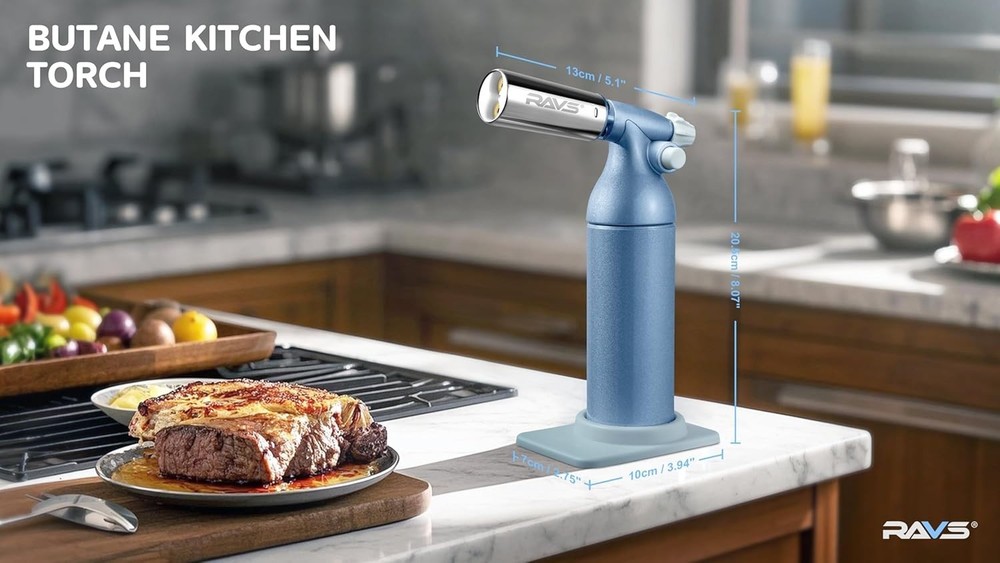 Big Butane Torch, Refillable Industrial Butane Torch Adjustable Double Flames...