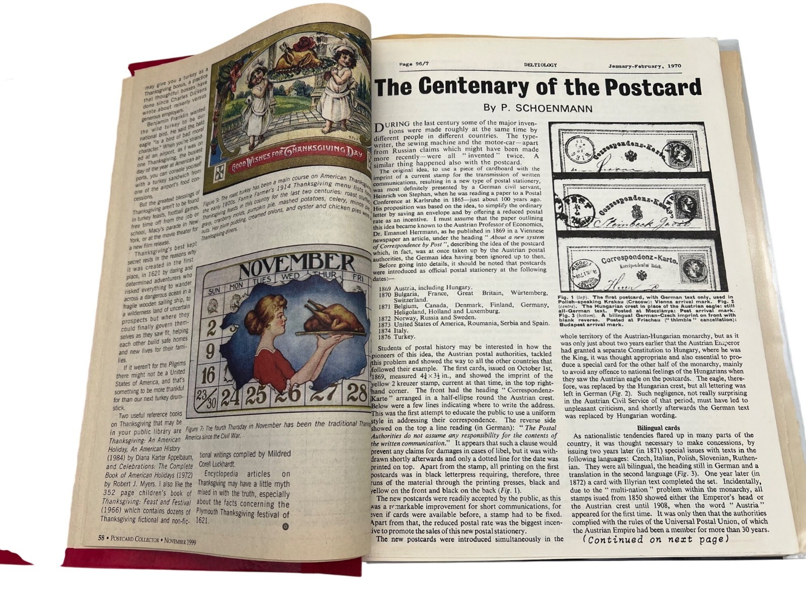 Vintage Postcard & Book Collector Reference Binder Ephemera Magazines Newsletter