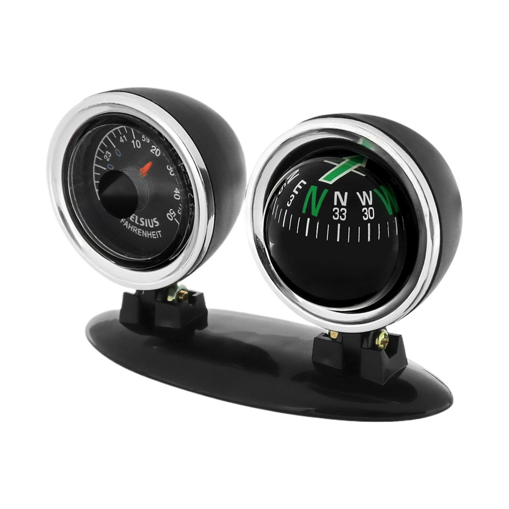 Dash Mount Compass Navigation Ball with Temperature Tester For Car