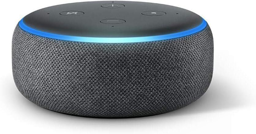 NEW Amazon ECHO DOT Smart Speaker 3rd Gen Charcoal & Power Adapter Sealed in Box