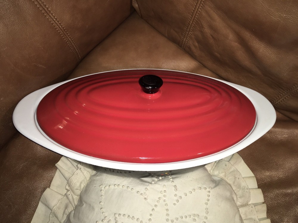 Vintage Roasting Pan Enamelware Roaster Holiday