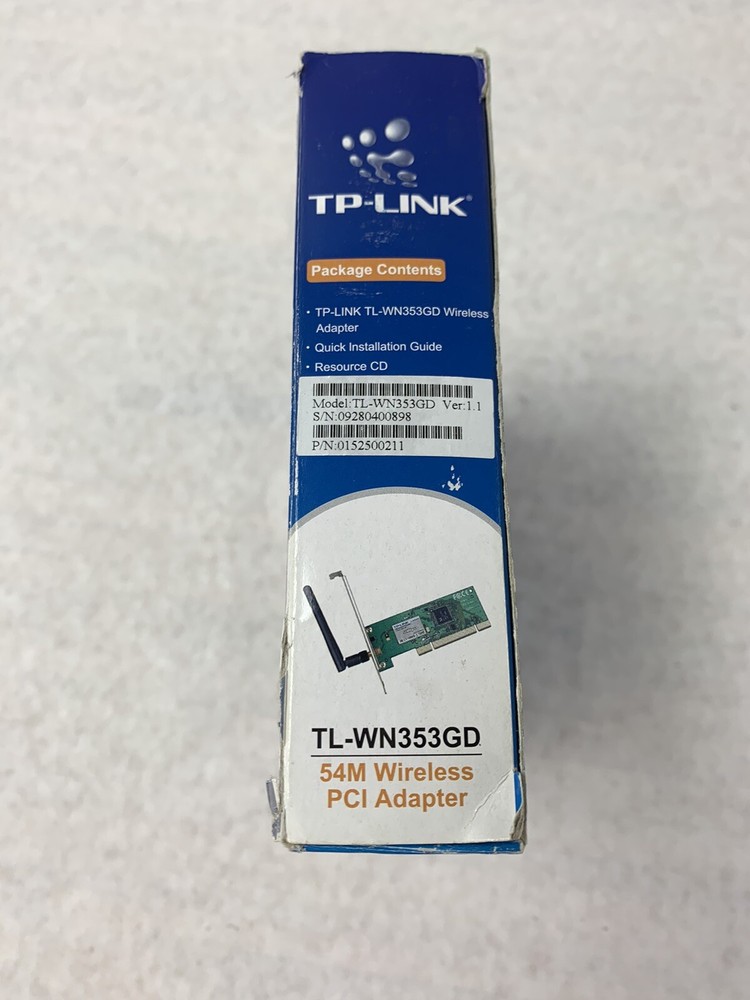 TP-Link 54M Wireless PCI Adapter TL-WN353GD