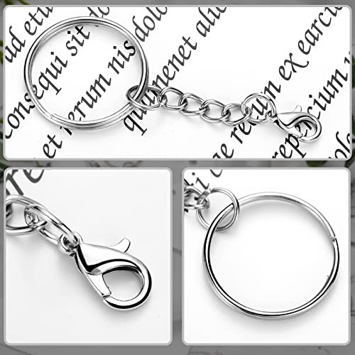 Pcs Keychain Rings with Chain Key Chain Making Kit Include Split Keyring 100