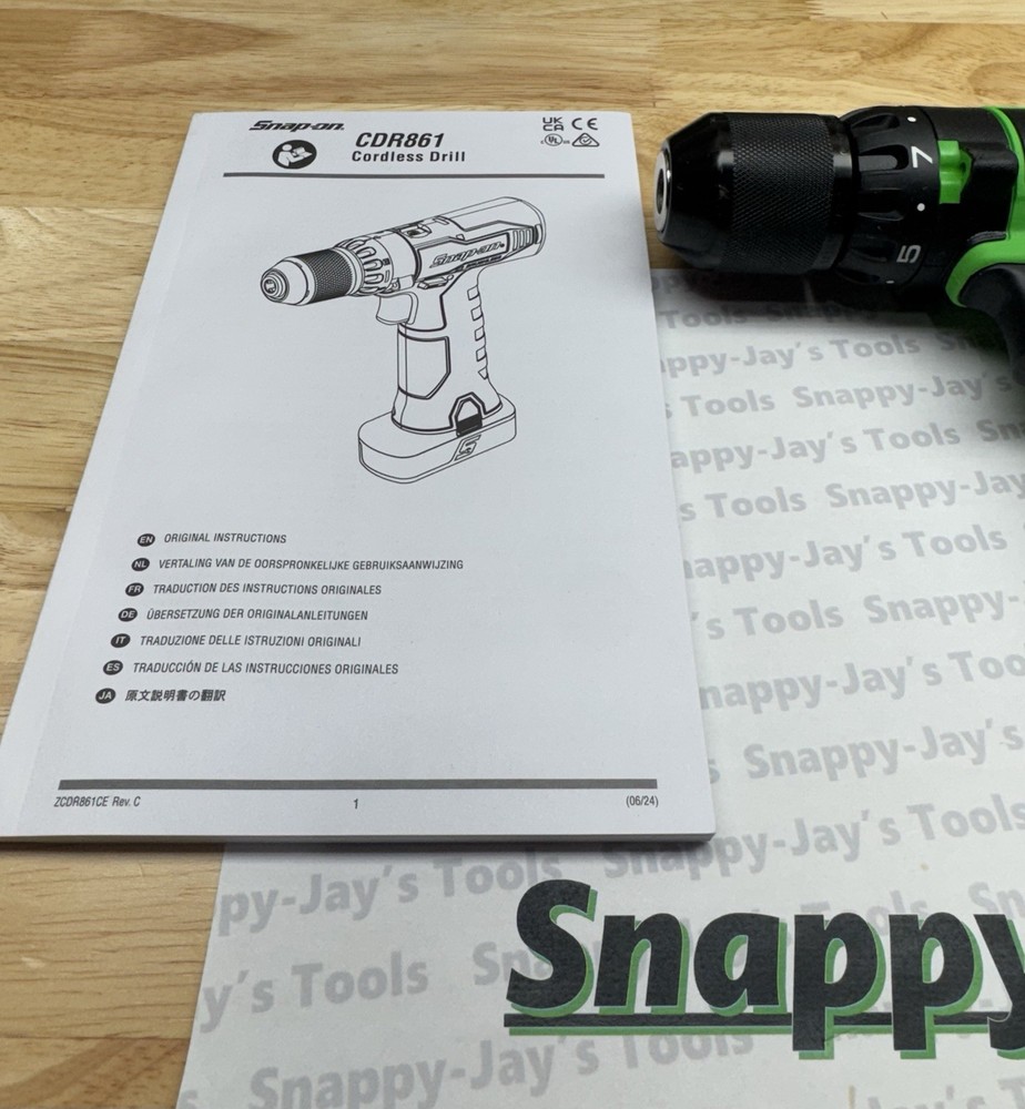 Snap-on Tools NEW GREEN MicroLithium 14.4V Cordless Drill CDR861G