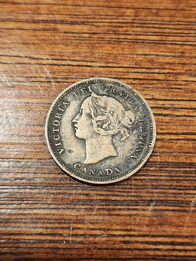 1892 Canada 5 Cents Silver Coin