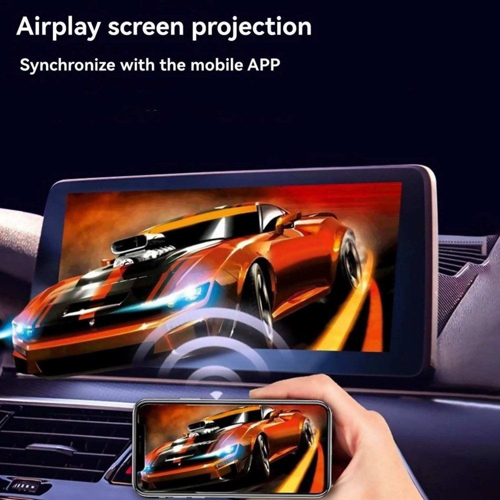 Plug Play Wireless CarPlay Adapter 3-in-1 Dongle for iOS Android Auto Bluetooth