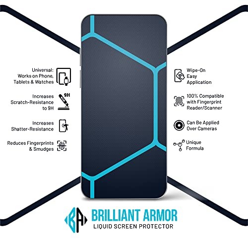 Liquid Glass Screen Protector - Wipe On Scratch and Shatter Resistant Nano