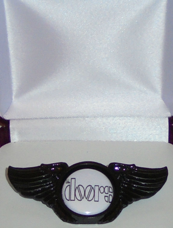 Doors Morrison Fire Me Love Rock Band Wing Live Concert Hat Jacket Badge Pin One