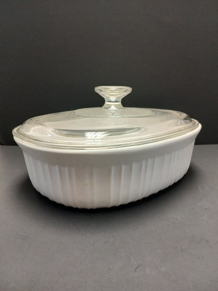 Vintage Corningware 1quart French White