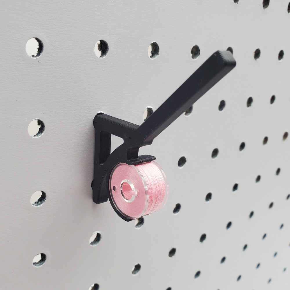 5pk, Thread & Bobbin 1/4" Pegboard Accessory, Sewing Thread Storage Hooks